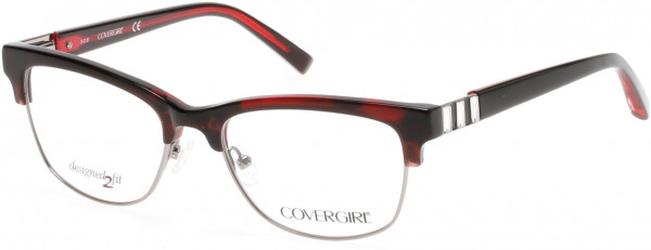 CoverGirl CG0461 Eyeglasses, 068 - Red/other
