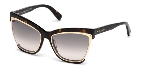 Dsquared2 AMBER Sunglasses, 52F - Dark Havana / Gradient Brown