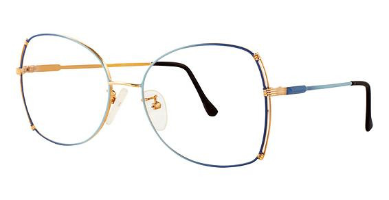 Elan 17 Eyeglasses, Blue/Gold