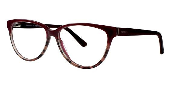 Romeo Gigli RG77032 Eyeglasses, Burgundy Leopard/Burgundy