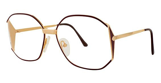Elan 151 Eyeglasses, Burgundy/Gold