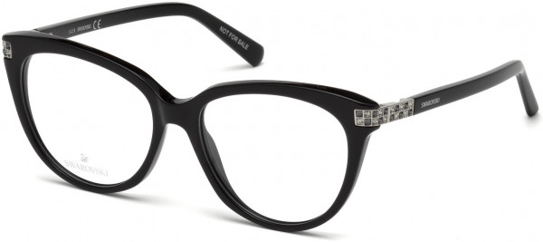 Swarovski SK5230 Eyeglasses, 001 - Shiny Black