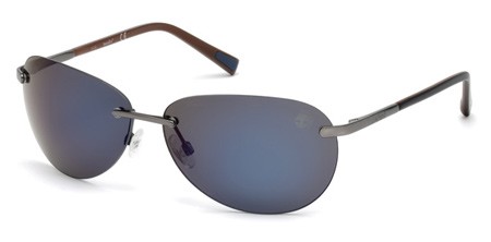 Timberland TB9117 Sunglasses, 09D - Matte Gunmetal  / Smoke Polarized