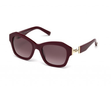 Tod's TO0195 Sunglasses, 69T - Shiny Bordeaux / Gradient Bordeaux
