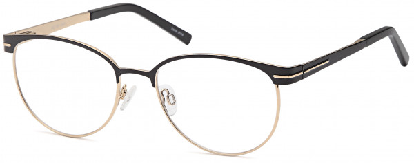 Di Caprio DC161 Eyeglasses, Black Gold