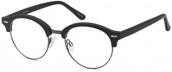 Di Caprio DC324 Eyeglasses, Black/Gunmetal