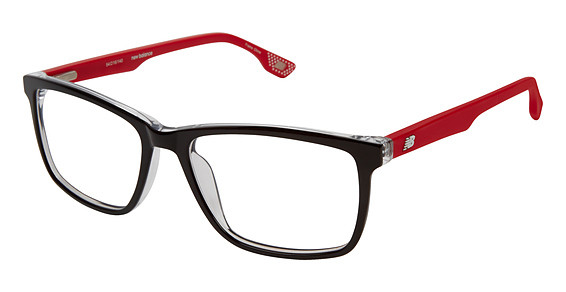 New Balance NB 505 Eyeglasses, 1 Black-Clear