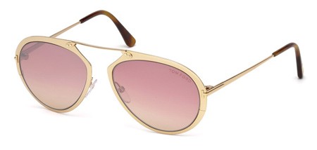 Tom Ford DASHEL Sunglasses, 28Z - Shiny Rose Gold / Gradient