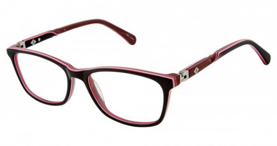 Sperry Top-Sider TILLER Eyeglasses, C01 Black/Burgundy