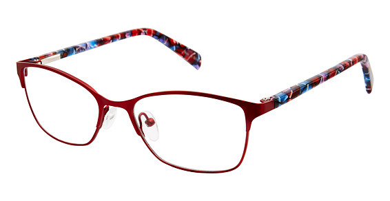 Nicole Miller Liana Eyeglasses, C03 Burgundy/ Red