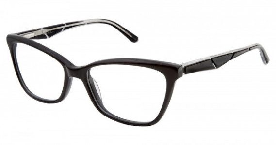 Nicole Miller Carmer Eyeglasses, C01 Black / Black