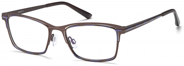 Menizzi M4021 Eyeglasses, 02-Brown/Purple Epoxy