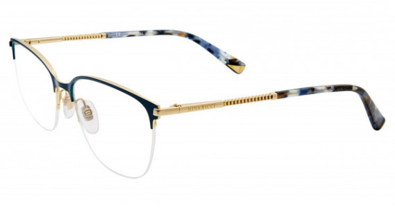 Nina Ricci VNR085 Eyeglasses, Shiny Teal 0354