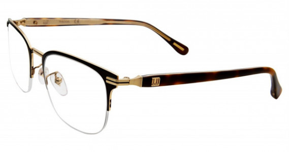 dunhill DH080 Eyeglasses, Shiny Black 0303