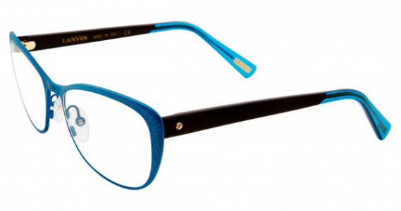 Lanvin VLN058 Eyeglasses, Blue 0Mct