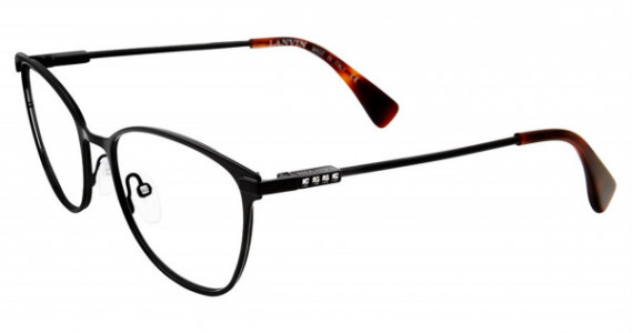 Lanvin VLN095S Eyeglasses, Shiny Black 0530