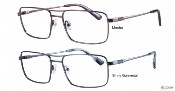 Bulova Chico Eyeglasses, Shiny Gunmetal