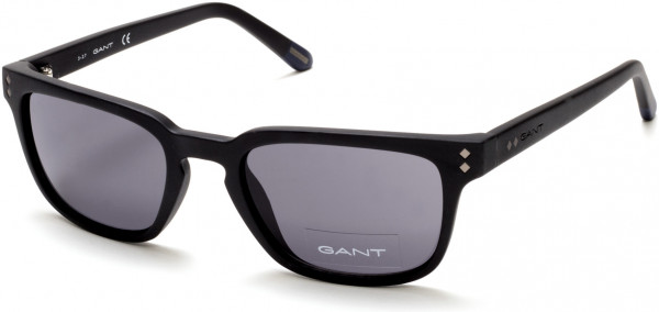 Gant GA7080 Sunglasses, 02A - Matte Black / Smoke