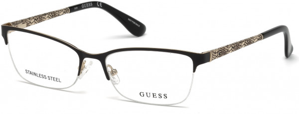 Guess GU2613 Eyeglasses, 002 - Matte Black