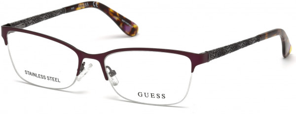 Guess GU2613 Eyeglasses, 082 - Matte Violet