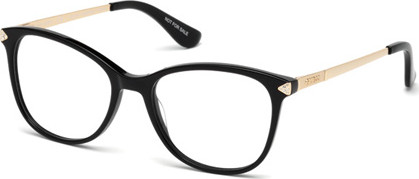 Guess GU2632-S Eyeglasses, 005 - Black/Monocolor / Shiny Pale Gold