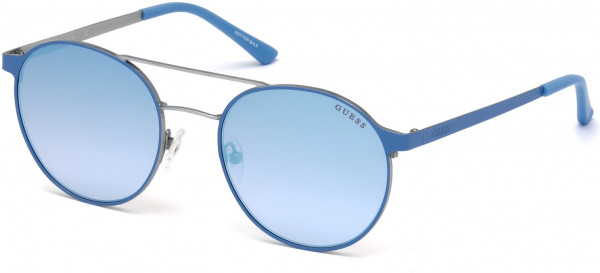 Guess GU3023 Sunglasses, 86X - Light Blue/other / Blue Mirror Lenses