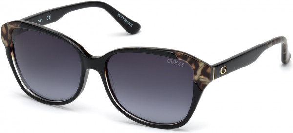 Guess GU7510 Sunglasses, 05B - Black/other / Gradient Smoke
