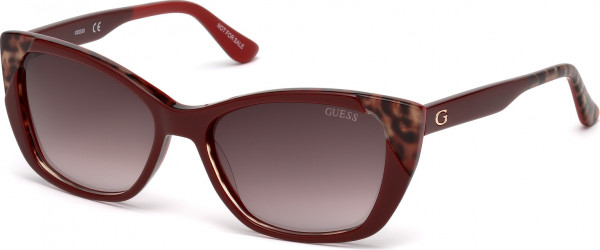 Guess GU7511 Sunglasses, 66F - Shiny Dark Red / Shiny Dark Red