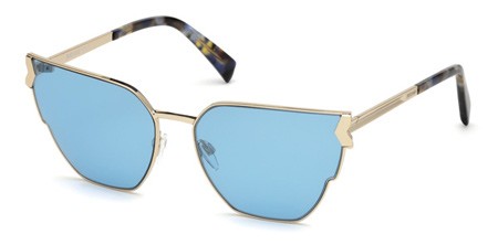 Just Cavalli JC-824S Sunglasses, 01V - Shiny Black / Blue