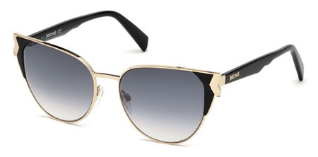 Just Cavalli JC-825S Sunglasses, 01B - Shiny Black / Gradient Smoke