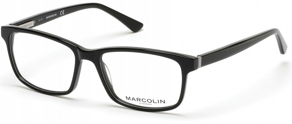 Marcolin MA3011 Eyeglasses, 001 - Shiny Black