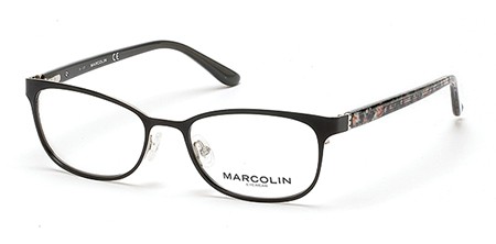 Marcolin MA5005 Eyeglasses, 002 - Matte Black