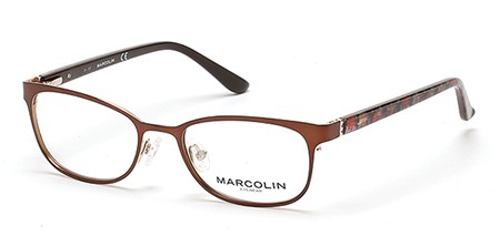 Marcolin MA5005 Eyeglasses, 046 - Matte Light Brown