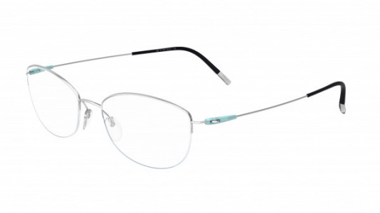 Silhouette Dynamics Colorwave Nylor 4552 Eyeglasses, 7000 Rhodium / Icy Mint