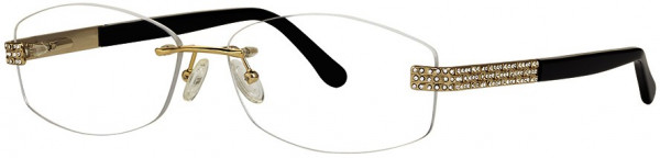 Caviar Caviar 2364 Eyeglasses, (21) Gold w/ Clear Crystals