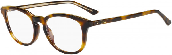 Christian Dior Montaigne 40 Eyeglasses, 0C9C Havana Crystal