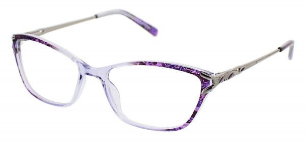 ClearVision CADENCE Eyeglasses, Purple Multi