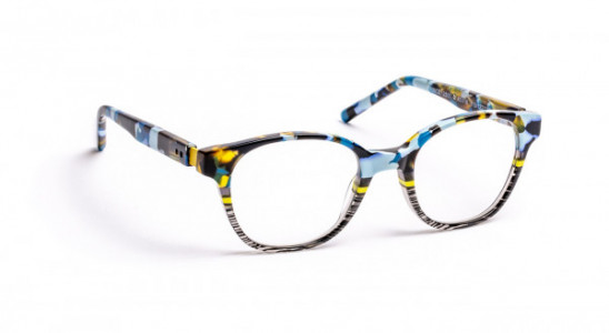J.F. Rey PRINCE Eyeglasses, DEMI BLUE/YELLOW/BLACK (2500)