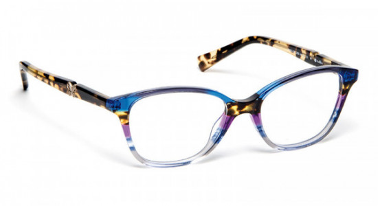 J.F. Rey PAPILLON Eyeglasses, PAPILLON 2090 BLUE/DEMI/PINK (2090)