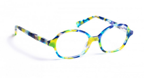 J.F. Rey LUNE Eyeglasses, FLOWER BLUE GREEN 4/6 GIRL (4050)