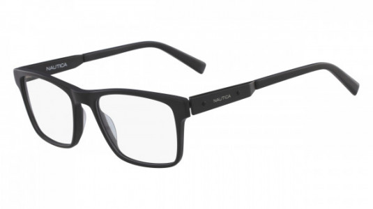 Nautica N8135 Eyeglasses, (005) MATTE BLACK
