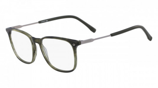 Lacoste L2805 Eyeglasses, (317) STRIPED KHAKI