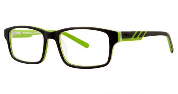 Shaquille O’Neal QD 507Z Eyeglasses, 232 Black Green