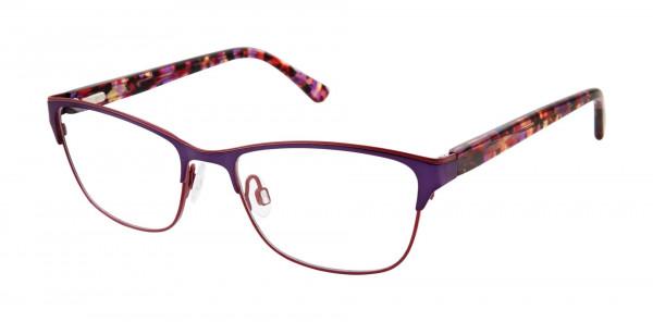 Geoffrey Beene G222 Eyeglasses, Purple/Burgundy (PUR)