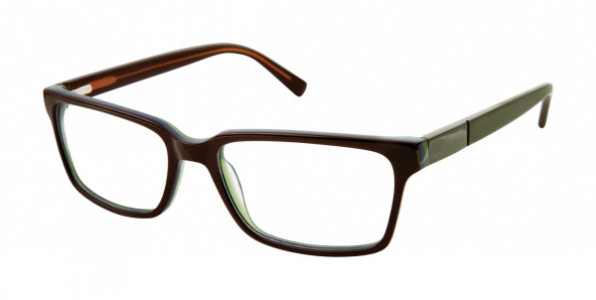 Geoffrey Beene G518 Eyeglasses, Brown (BRN)