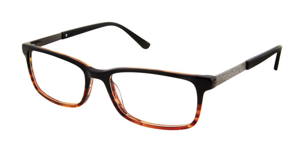 Geoffrey Beene G521 Eyeglasses, Black/Tortoise (BLK)