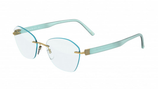 Silhouette Inspire dj Eyeglasses, 5540 Brass / Mint