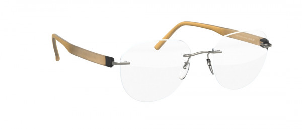 Silhouette Inspire DP Eyeglasses, 6565 Ruthenium / Horn