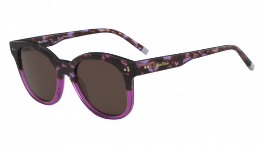 Calvin Klein CK4354S Sunglasses, (535) HAVANA FUCHSIA