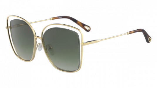 Chloé CE133S Sunglasses, (733) GOLD/GREEN